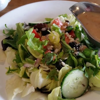 Oceanside Broiler - House salad was a work of art before I started chopping. Dressing is delicious too! - Seafood Near Me - Oceanside, California Oceanside Broiler - House salad was a work of art before I started chopping. Dressing is delicious too! - Seafood Near Me - Oceanside, California