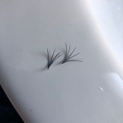 Q Beauty Lounge - The lashes I found were not attached to a natural lash