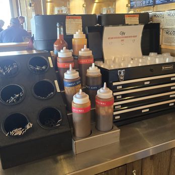 City Barbeque - Sauce station if you prefer to sauce your barbecue. - Barbeque Near Me - Circleville, Ohio City Barbeque - Sauce station if you prefer to sauce your barbecue. - Barbeque Near Me - Circleville, Ohio
