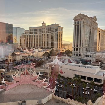 Flamingo Las Vegas - Fountain view from my flamingo strip view room. - Hotels Near Me - Las Vegas, Nevada