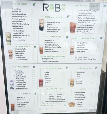 Menu photo 1 R&B Tea - Terra Nova Chula Vista, CA Menu photo 1 R&B Tea - Terra Nova Chula Vista, CA
