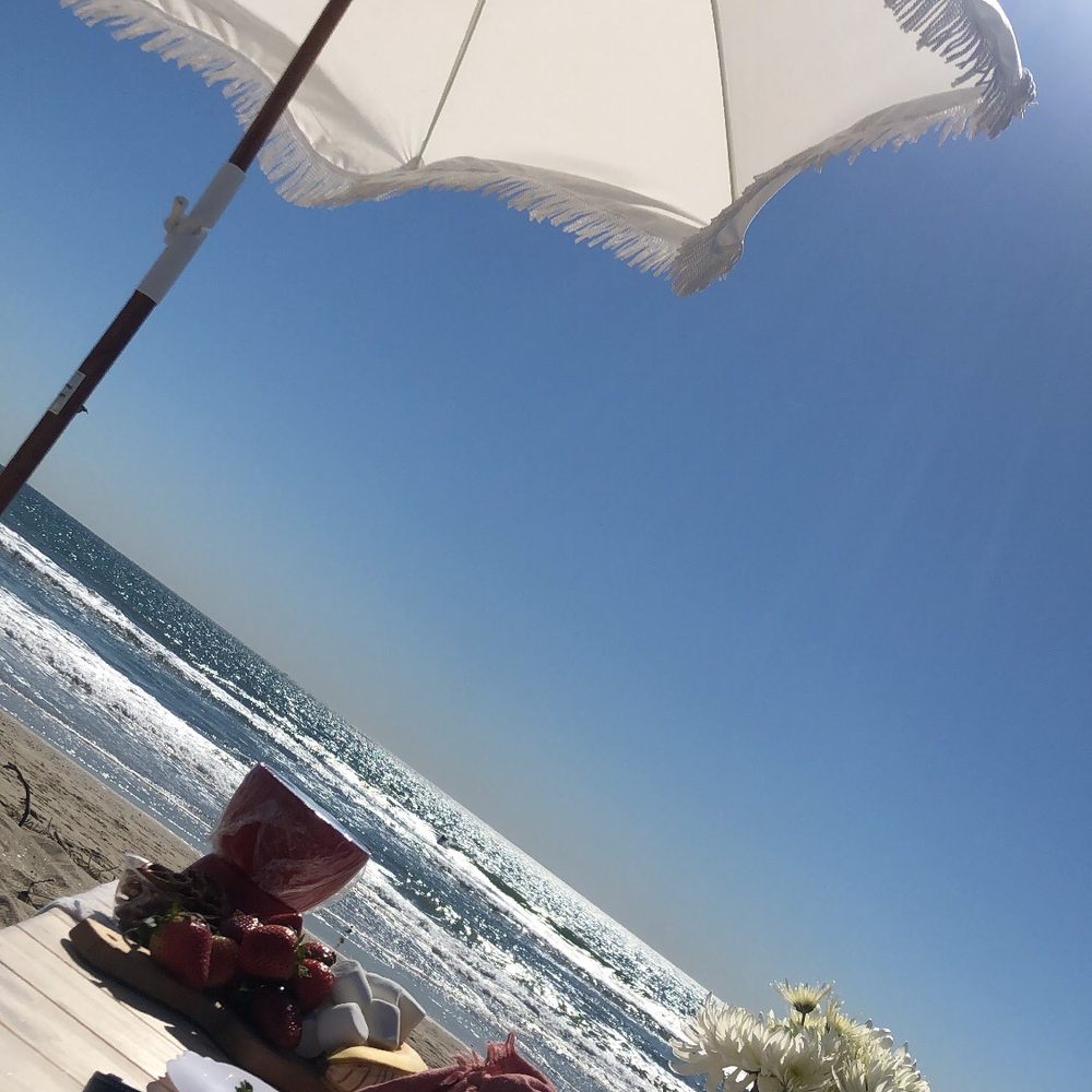 Beautiful set up with a gorgeous view