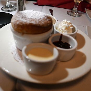 Le Petit Restaurant - The chocolate souffle. Also had two orange souffle for everyone to try. Outstanding - French Near Me - Sherman Oaks, California Le Petit Restaurant - The chocolate souffle. Also had two orange souffle for everyone to try. Outstanding - French Near Me - Sherman Oaks, California