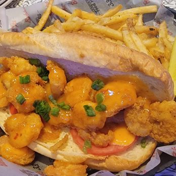 Bubba's 33 - Shotgun Shrimp Po'Boy - Burgers Near Me - Ft. Wayne, Indiana Bubba's 33 - Shotgun Shrimp Po'Boy - Burgers Near Me - Ft. Wayne, Indiana