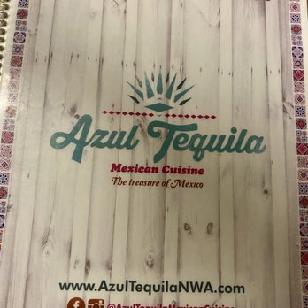 Azul Tequila - Menu - Mexican Near Me - Bentonville, Arkansas