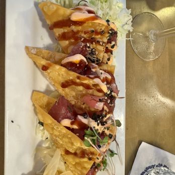 Brennecke's Beach Broiler - Raw Ahi Poke Tacos - Seafood Near Me - Koloa, Hawaii Brennecke's Beach Broiler - Raw Ahi Poke Tacos - Seafood Near Me - Koloa, Hawaii
