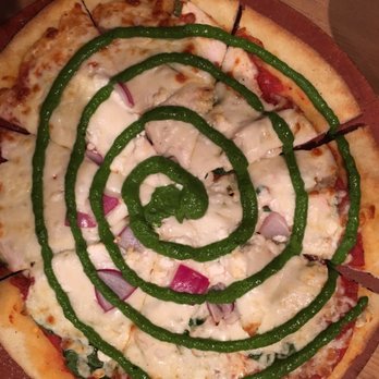 Bear Street Tavern - The Big Bird pizza. Tasted a bit bland - Pizza Near Me - Banff, Alberta