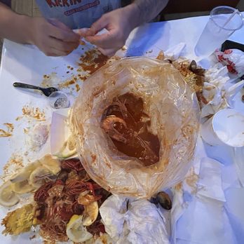 The Kickin' Crab - Aftermath of KICKIN COMBO #1 - Cajun/Creole Near Me - Irvine, California