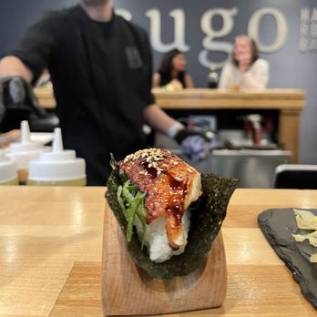 Sugo Hand Roll Bar - Seared Signature Torched Eel Temaki - Sushi Bars Near Me - Seattle, Washington