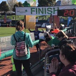 Shamrock'n Half Marathon and 5K - Me crossing the finish line