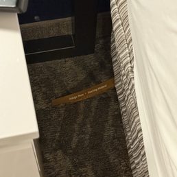 Trash left from previous guest. Trash left from previous guest.
