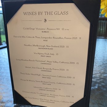 The Grill Room - Wine menu - American Near Me - Highlands, North Carolina