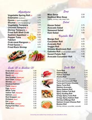 Menu photo 4 Sushihanna Lewisburg, PA Menu photo 4 Sushihanna Lewisburg, PA