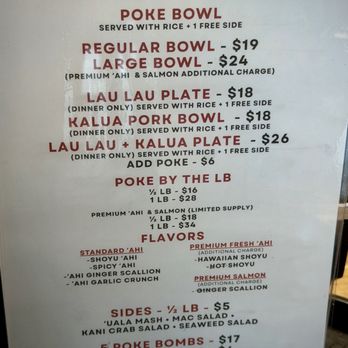 Unreal Poke - The menu - Pop-Up Restaurants Near Me - Arcadia, California Unreal Poke - The menu - Pop-Up Restaurants Near Me - Arcadia, California
