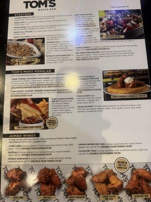 Menu photo 4 Tom's Watch Bar Las Vegas, NV Menu photo 4 Tom's Watch Bar Las Vegas, NV