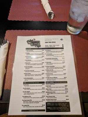 Menu photo 4 Niko's Sandwich Board Akron, OH