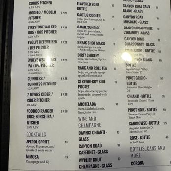 Walter’s Billiards - Drink menu - Pool Halls Near Me - Spring Valley, Nevada Walter’s Billiards - Drink menu - Pool Halls Near Me - Spring Valley, Nevada