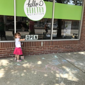Hello Healthy - Little extras go a long way - fun with sidewalk chalk! - Juice Bars & Smoothies Near Me - Lapeer, Michigan
