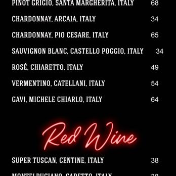 Rustic Pizza & Pasteria - Sparkling, White, and Red Wine List - Salad Near Me - Staten Island, New York