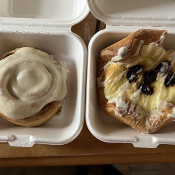 Zeke's Breakfast & Bakes - Cinnamon roll and cherry vanilla not a danish - Breakfast & Brunch Near Me - Morgantown, West Virginia Zeke's Breakfast & Bakes - Cinnamon roll and cherry vanilla not a danish - Breakfast & Brunch Near Me - Morgantown, West Virginia
