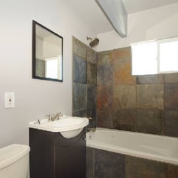 D.W. Grant Construction - Slate bathroom