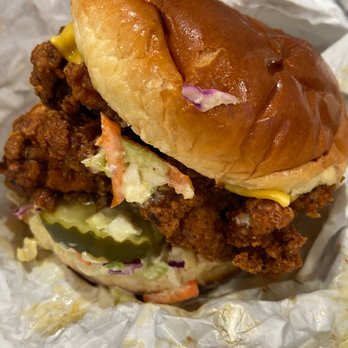 Lucy's - The Signature Spicy Fried Chicken Sandwich - American Near Me - Chicago, Illinois Lucy's - The Signature Spicy Fried Chicken Sandwich - American Near Me - Chicago, Illinois