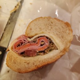 Note the disproportionate amount of meat and cheese to bread-- and this is WITH the addition of pepperoni. This joke was over $20.00! Note the disproportionate amount of meat and cheese to bread-- and this is WITH the addition of pepperoni. This joke was over $20.00!