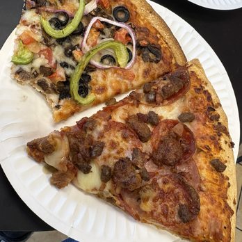 Phoenix Dogs & Slices - These two heat lamped slices tasted like the drinking and you have the pizza that was left out on the counter. - Pizza Near Me - Henderson, Nevada Phoenix Dogs & Slices - These two heat lamped slices tasted like the drinking and you have the pizza that was left out on the counter. - Pizza Near Me - Henderson, Nevada
