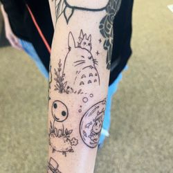 Rocky Tattoo - Cute Totoro tattoo