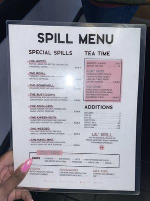 Menu photo 2 Spill Coffee Wilmington, NC