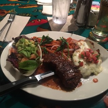 Rainforest Cafe - Trio of Steak, Chicken and Shrimp - American Near Me - San Antonio, Texas