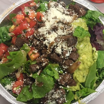 Nacho Macho Taco - Mexican salad with steak!! Its so delish!!! - Mexican Near Me - Crown Heights, New York