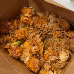 Spicy General Tso Plate crispy tofu gluten free