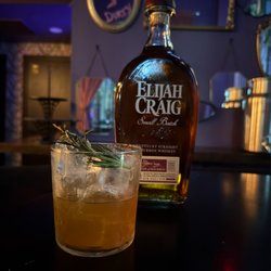 Dalila’s - Rosemary and Brown Butter Fat Washed Elijah Craig, Cinnamon Pandan Demerara, chocolate bitters and Saline