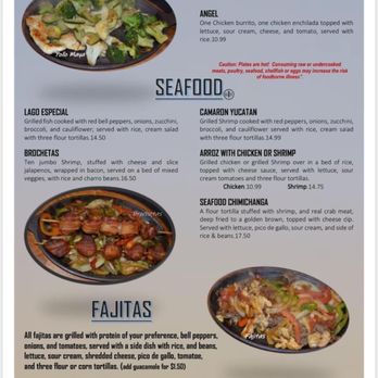 El Agave's Mexican Restaurant - Menu - Mexican Near Me - Augusta, Maine
