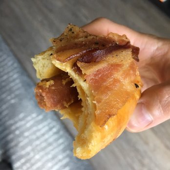 Jarams Donuts - Kolache with bacon. The bread is so fluffy. Get it, don't regret it. - Donuts Near Me - Dallas, Texas Jarams Donuts - Kolache with bacon. The bread is so fluffy. Get it, don't regret it. - Donuts Near Me - Dallas, Texas