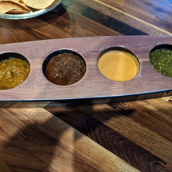 Nixtaco - Salsa selections. From hot to mild. - Mexican Near Me - Roseville, California Nixtaco - Salsa selections. From hot to mild. - Mexican Near Me - Roseville, California