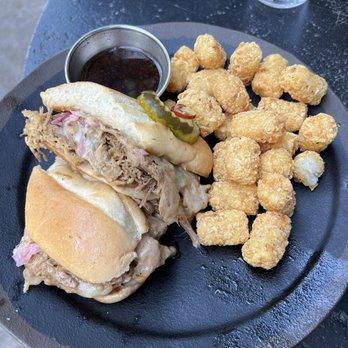 Barlines - The Boss Hog sandwich with Tots - New American Near Me - Nashville, Tennessee
