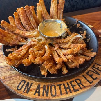Outback Steakhouse - Remnants of blooming onion! Encourage your family to eat a whole onion today! - Steakhouses Near Me - Naples, Florida Outback Steakhouse - Remnants of blooming onion! Encourage your family to eat a whole onion today! - Steakhouses Near Me - Naples, Florida