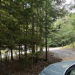 Greeter Falls Campground - Parking spot for site 5, next to road