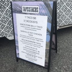 taps & tacos - Menu