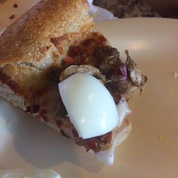 Mama's Pizza - My friends new way of eating pizza with an egg white - Pizza Near Me - Plano, Texas