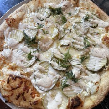 Fire and Brimstone - Pickle pizza - Pizza Near Me - Gilbert, Arizona Fire and Brimstone - Pickle pizza - Pizza Near Me - Gilbert, Arizona