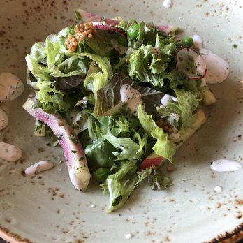 Vida - WALL GREENS: radish, apple, basil vinegar, mustard seed, honey pea, creamy herb dressing - New American Near Me - Indianapolis, Indiana