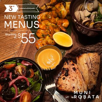 Muni Robata - From Monday to Thrusday
Indulge in a symphony of flavors with our Weekday Tasting Menus!
Seafood Sonata - Japanese Near Me - Toronto, Ontario Muni Robata - From Monday to Thrusday
Indulge in a symphony of flavors with our Weekday Tasting Menus!
Seafood Sonata - Japanese Near Me - Toronto, Ontario