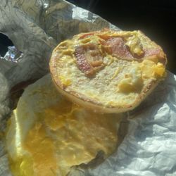 Wendy's - A Breakfast Baconator with CHEESE
