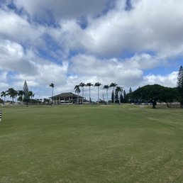 18th approach. The seven palm trees symbolize Dec 7th. 18th approach. The seven palm trees symbolize Dec 7th.