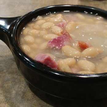 Country Pride - began the meal didn't really want the salad bar cuz of the big steak, so started with some homemade ham and bean soup - Breakfast & Brunch Near Me - Seymour, Indiana