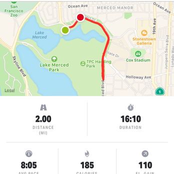 Lake Merced - Quick run - Parks Near Me