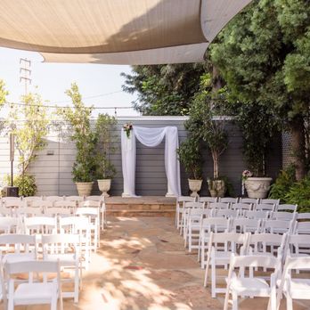 Fletcher Courtyards Venue - Ceremony area in smaller courtyard - Venues & Event Spaces Near Me - Orange, California